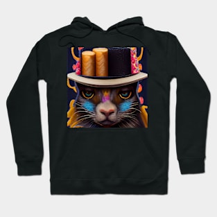 disco cat Hoodie